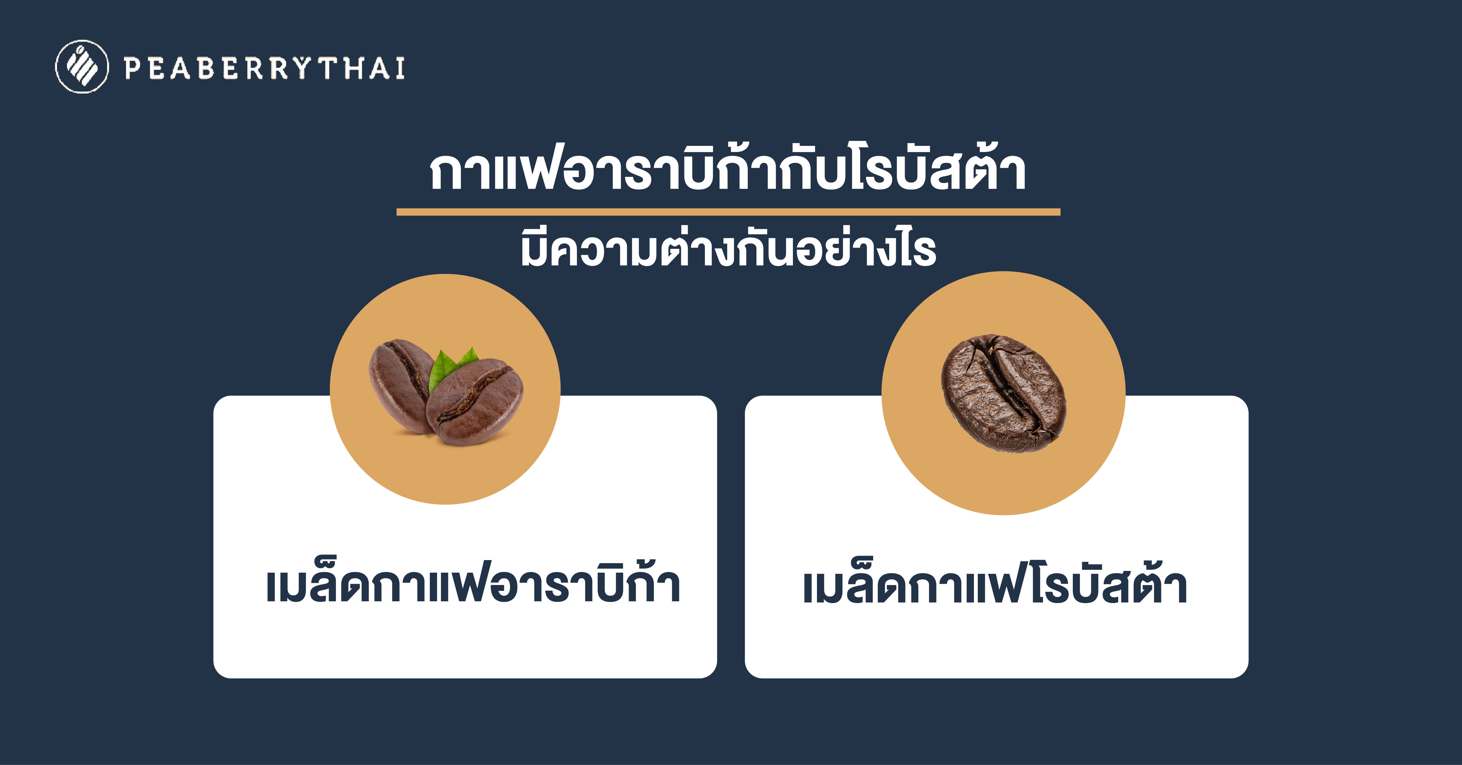 กาแฟอาราบิก้ากับโรบัสต้ามีความต่างกันอย่างไร