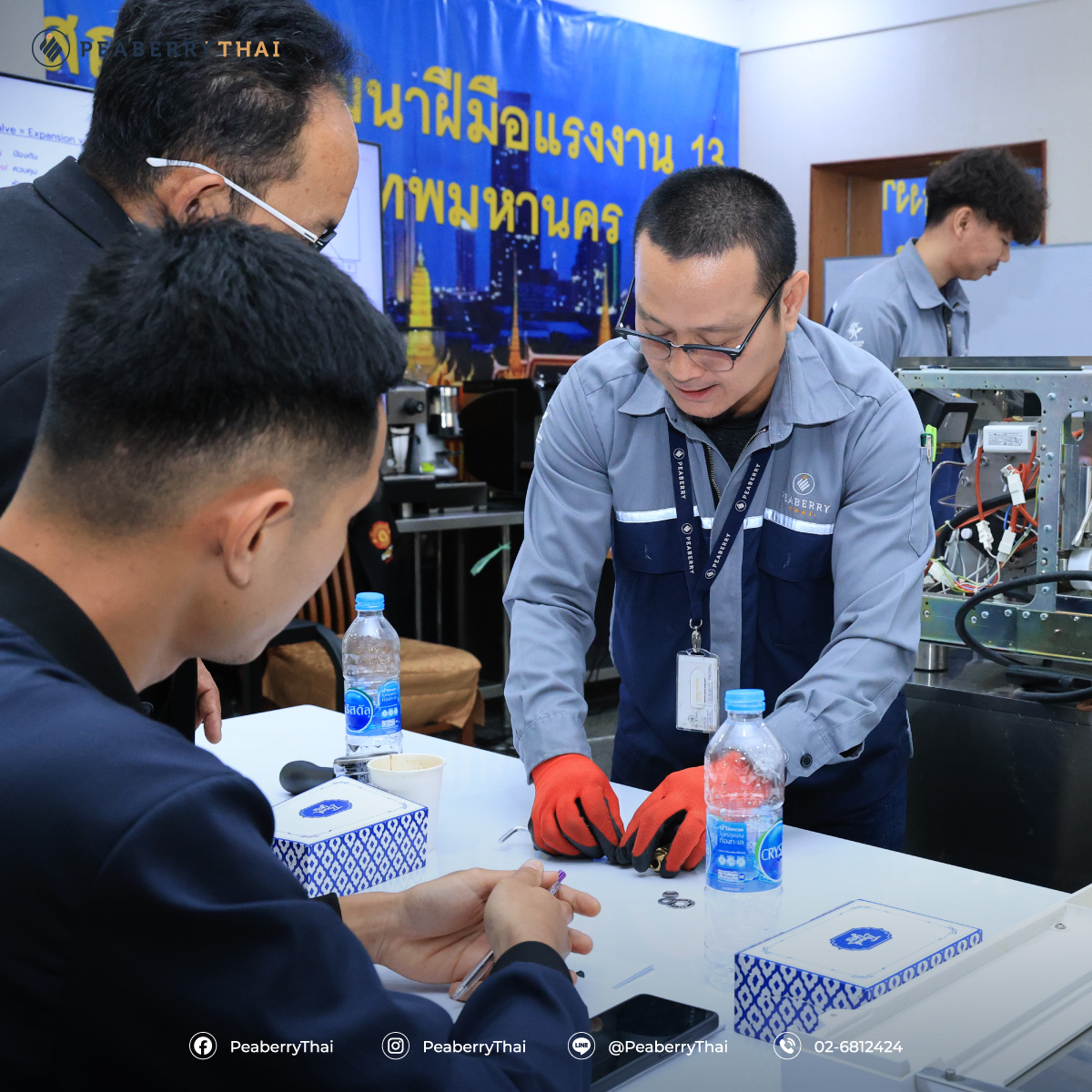 ภาพรวมโครงการอบรมเครื่องชงกาแฟเพื่อยกระดับแรงงานไทย