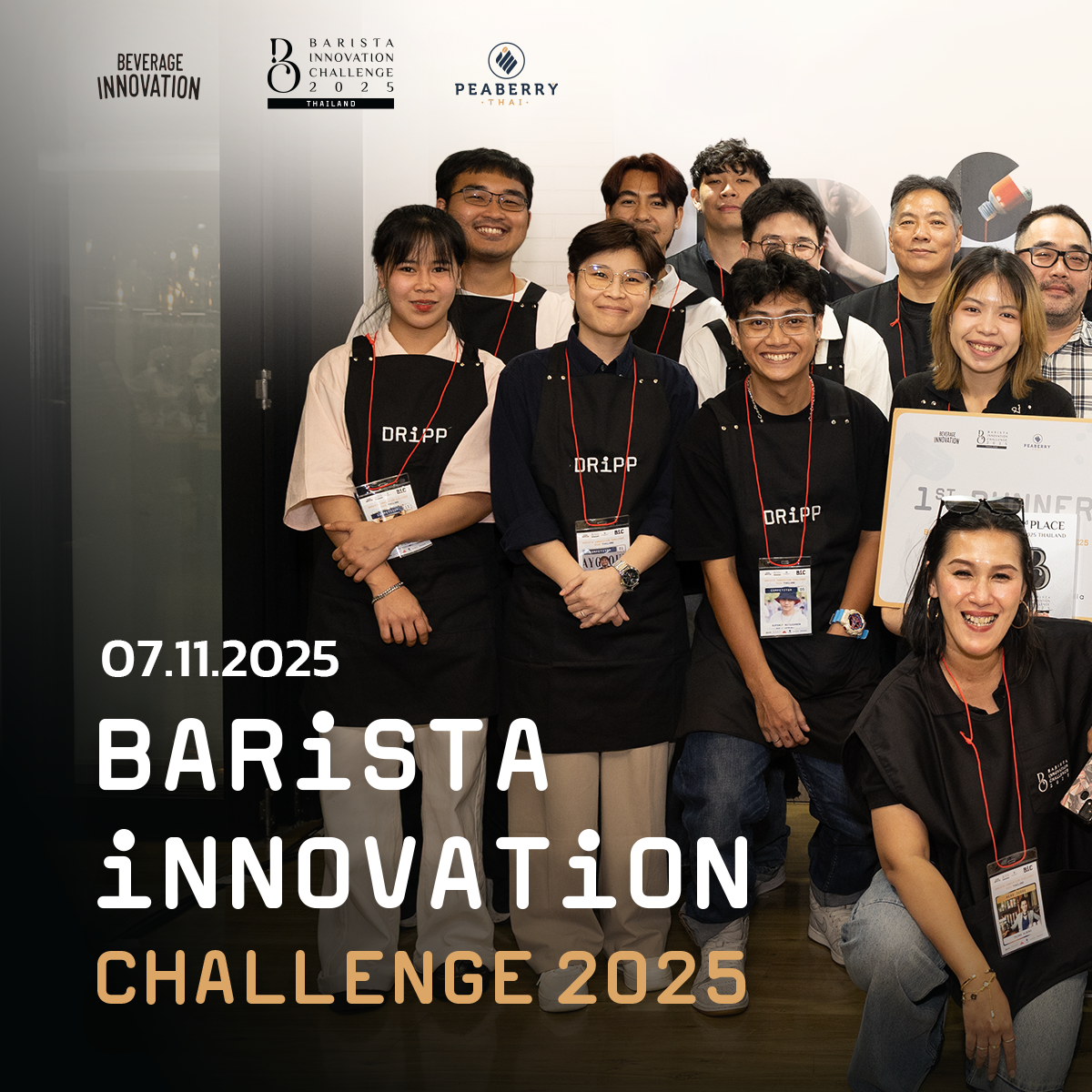 DRiPP Syrup ร่วมสร้างสีสันในงาน Barista Innovation Challenge 2025 – Thailand เวทีแห่งนวัตกรรม Syrup สำหรับบาริสต้าไทย