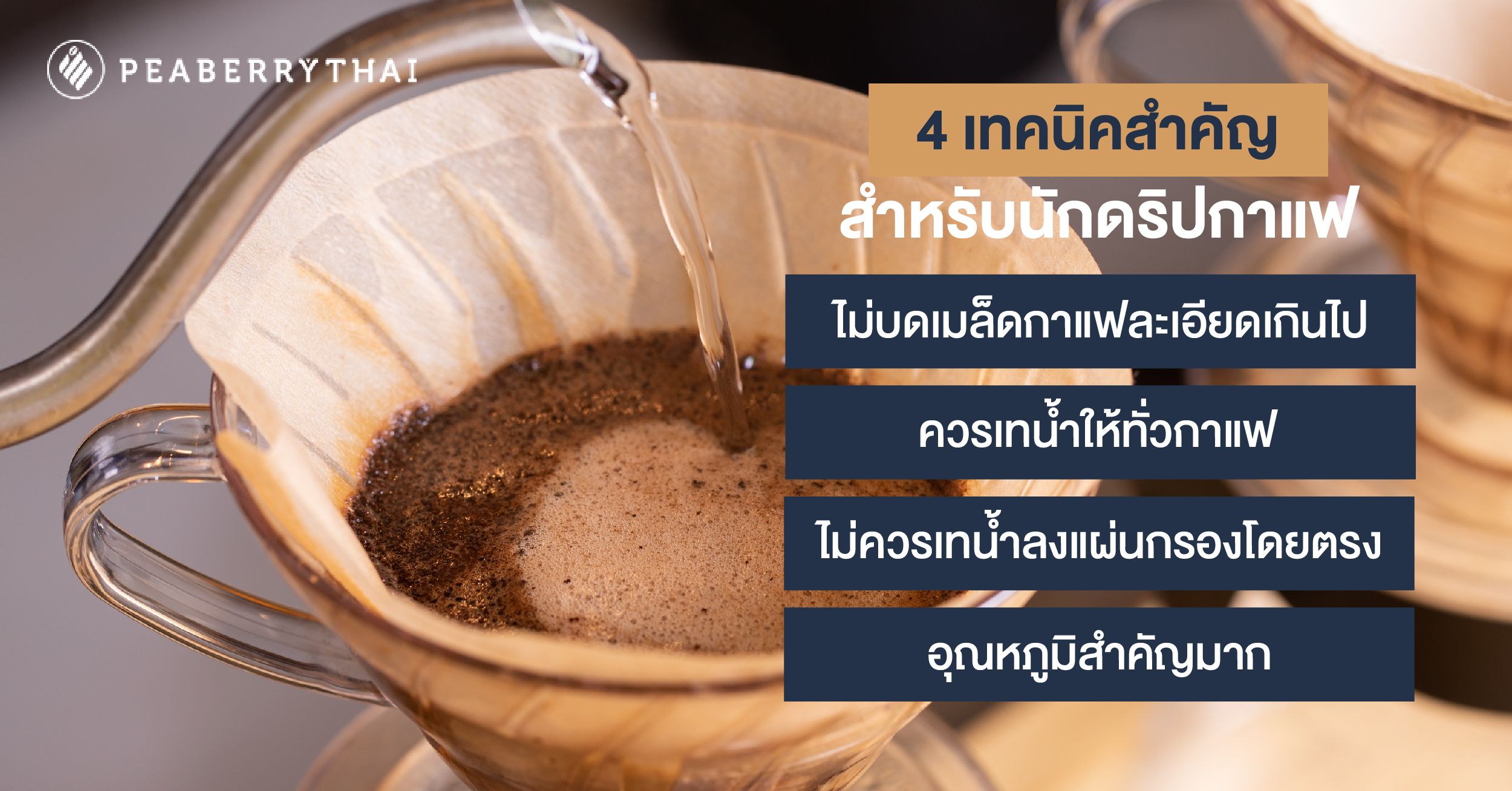 4 เทคนิคสำคัญ สำหรับนักดริปกาแฟ