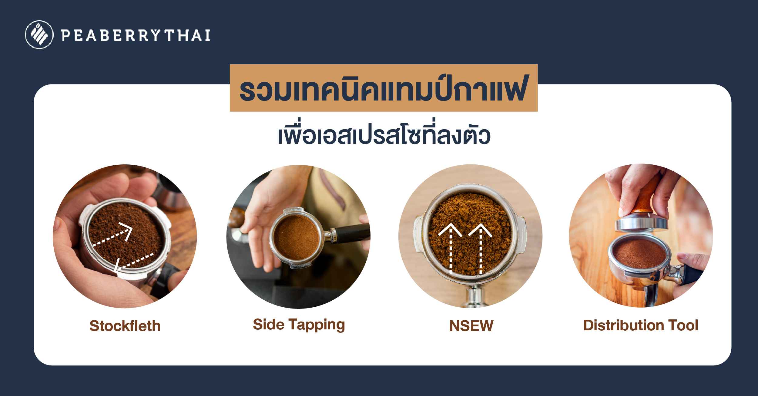 รวมเทคนิคแทมป์กาแฟ เพื่อเอสเปรสโซที่ลงตัว