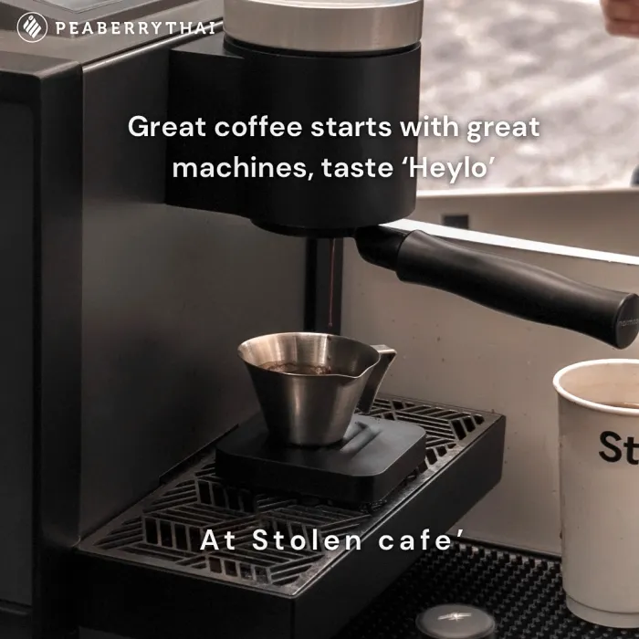 Great coffee starts with great machines, taste Heylo at Stolen Stores.